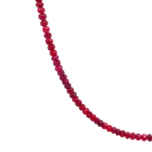 Natural Ruby Rondelle Facet Cut 4.5mm Beads Precious Necklace