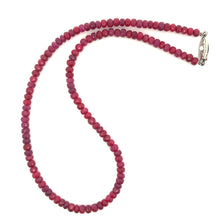 Natural Ruby Rondelle Facet Cut 4.5mm Beads Precious Necklace