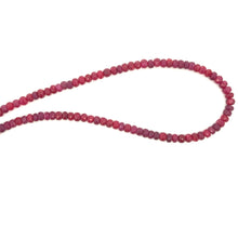 Natural Ruby Rondelle Facet Cut 4.5mm Beads Precious Necklace