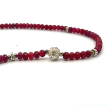 Natural Ruby Rondelle 4.5mm Facet Cut Beads Precious Necklace