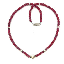 Natural Ruby Rondelle 4.5mm Facet Cut Beads Precious Necklace