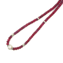 Natural Ruby Rondelle 4.5mm Facet Cut Beads Precious Necklace