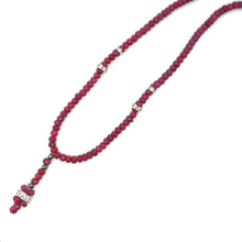 Natural Ruby Rondelle Facet Cut Precious Beads Necklace