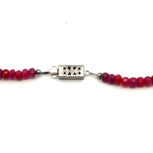 Natural Ruby Gemstone Rondelle Facet Cut Beads Precious Necklace