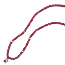 Natural Ruby Gemstone Rondelle Facet Cut Beads Precious Necklace