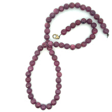 Natural Handmade Necklace Ruby Gemstone Plain Ball Beaded Jewelry