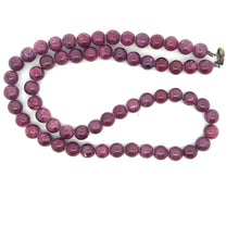 Natural Handmade Necklace Ruby Gemstone Plain Ball Beaded Jewelry