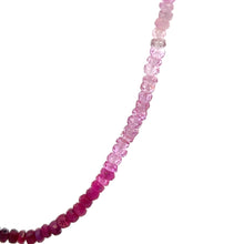 Natural Shaded Ruby Rondelle Facet Cut Beads Precious Necklace