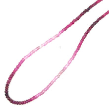 Natural Shaded Ruby Rondelle Facet Cut Beads Precious Necklace