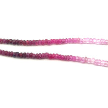 Natural Shaded Ruby Rondelle Facet Cut Beads Precious Necklace