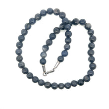 Natural Sodalite Plain 9mm Ball Semiprecious Necklace