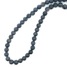 Natural Sodalite Plain 9mm Ball Semiprecious Necklace