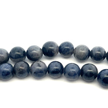 Natural Sodalite Plain 9mm Ball Semiprecious Necklace