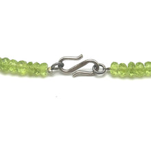 Semiprecious Natural, Peridot Gemstone Lariat Style Necklace