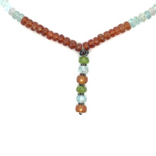 Natural Citrine Peridot Aquamarine Spessartite Smoky Quartz Handmade Necklace