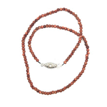 Natural Brown Sunstone Plain Ball Semiprecious Necklace