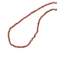 Natural Brown Sunstone Plain Ball Semiprecious Necklace