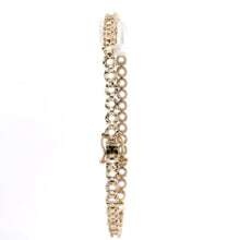 18K Yellow Gold DC Tennis Bracelet Mounting