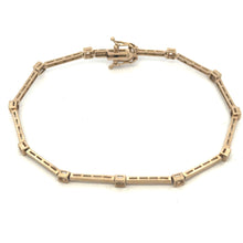 18K Yellow Gold Tennis Design Bracelet Mounting