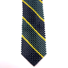 Handcrafted Stripes Pattern Pearl Tie Unique Lines Style