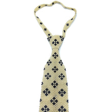 Handcrafted Diamond Pattern Pearl Tie Elegant Timeless Necktie