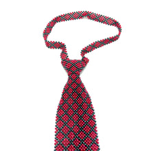 Handcrafted Argyle Pattern Pearl Tie Unique Neckwear