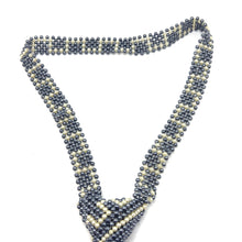 Handcrafted Greek Pattern Pearl Tie Classical Elegance