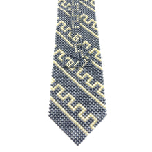 Handcrafted Greek Pattern Pearl Tie Classical Elegance