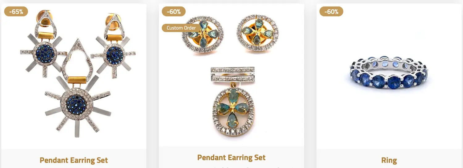 The Home of Exclusive Sapphire Jewellery Our Pride and Signature at JewelnJoy.com