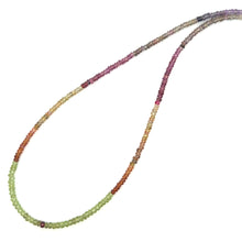 Natural Tondu Sapphire Rondelle Facet Cut Beads Precious Necklace