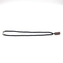 Natural Jasper Gemstone 25mm Hexagon Shape With Black Twisted Cord Pendant Necklace Known For Grounding Protection And Harmony