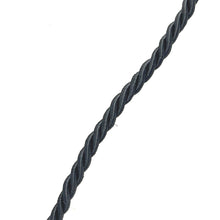 Natural Chalcedony Gemstone 21mm Tumble Shape with Black Twisted Cord Pendant Necklace