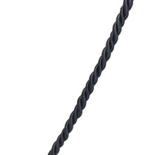 Natural Chalcedony Gemstone 28mm Tumble Shape with Black Twisted Cord Pendant Necklace