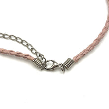 Natural Carnelian Gemstone 15mm Drop Shape With Light Pink Twisted Cord Pendant Necklace Associated With Passion Drive And Uplifting Energy