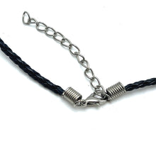 Natural Carnelian Pendant Necklace Pear Shape 15mm Gemstone with Black Twisted Cord Unisex Jewelry