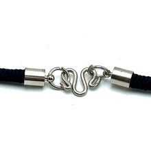 White Crystal Stone Pendant 20mm Drop Shape With Black Twisted Cord Necklace Symbol Of Purity Clarity And Calm Energy