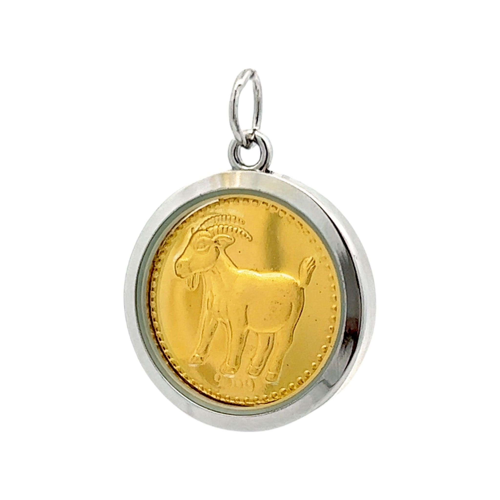Year of the Goat Tri-Dhatu Pendant – Handcrafted Chinese Zodiac Talisman in Gold, Silver & Copper for Creativity, Calmness & Steady Success Gift