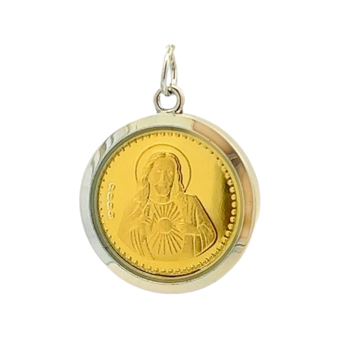 Tri-Dhatu Jesus Christ Pendant – Handcrafted Unisex Talisman in Gold, Silver & Copper for Faith, Redemption & Spiritual Strength Gift