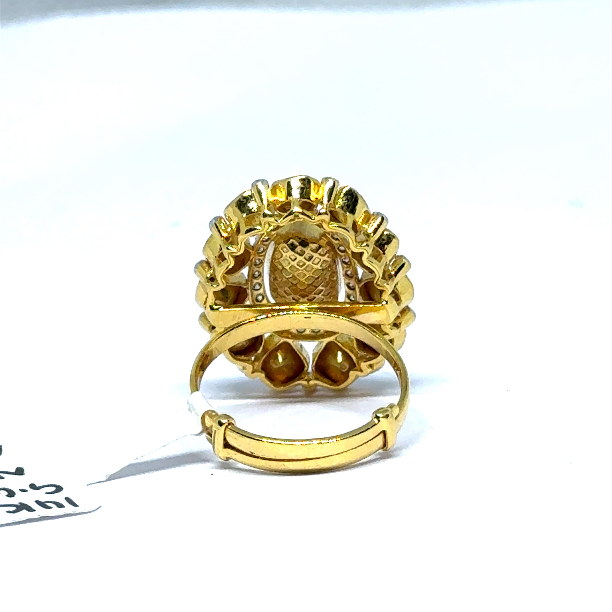 14K Yellow Gold Diamond Polki Ring – Classic Kundan Style Inspired by Traditional Indian Jewelry