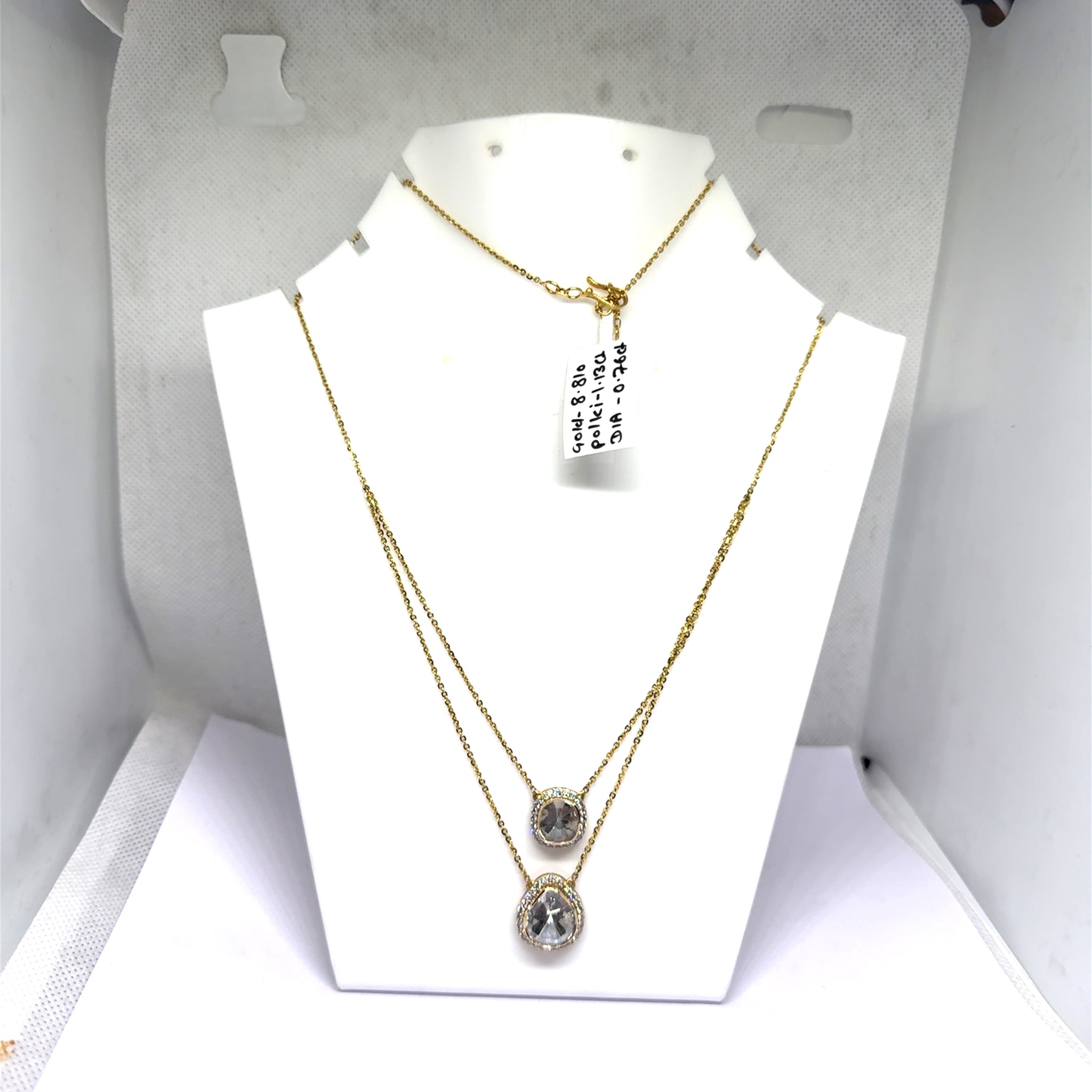 18K Yellow Gold Heritage Diamond Polki Necklace – Timeless Statement of Traditional Luxury