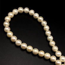 Natural Freshwater Pearl 11mm Cream Round Necklace 15.5inch Elegant Style Necklace for Grace and Harmony
