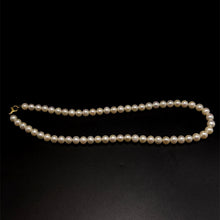 Natural Freshwater Pearl 7mm White Round Necklace 16.9inch Charming Pearl Necklace for Positive Flow and Warmth