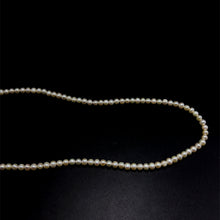 Natural Freshwater Pearl 5mm White Round Necklace 32.5inch Freshwater Pearl Jewelry for Purity and Spiritual Calm