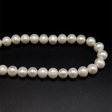 Natural Freshwater Pearl 10mm White Round Necklace 16.7inch Glossy Pearl Jewelry for Radiance and Peace