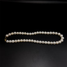 Natural Freshwater Pearl 10mm White Round Necklace 16.7inch Glossy Pearl Jewelry for Radiance and Peace