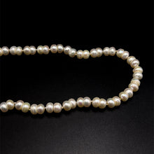 Natural Freshwater Pearl Necklace 9mm Cream Button Shape 19.2inch Fashion Pearl Jewelry for Style and Calm