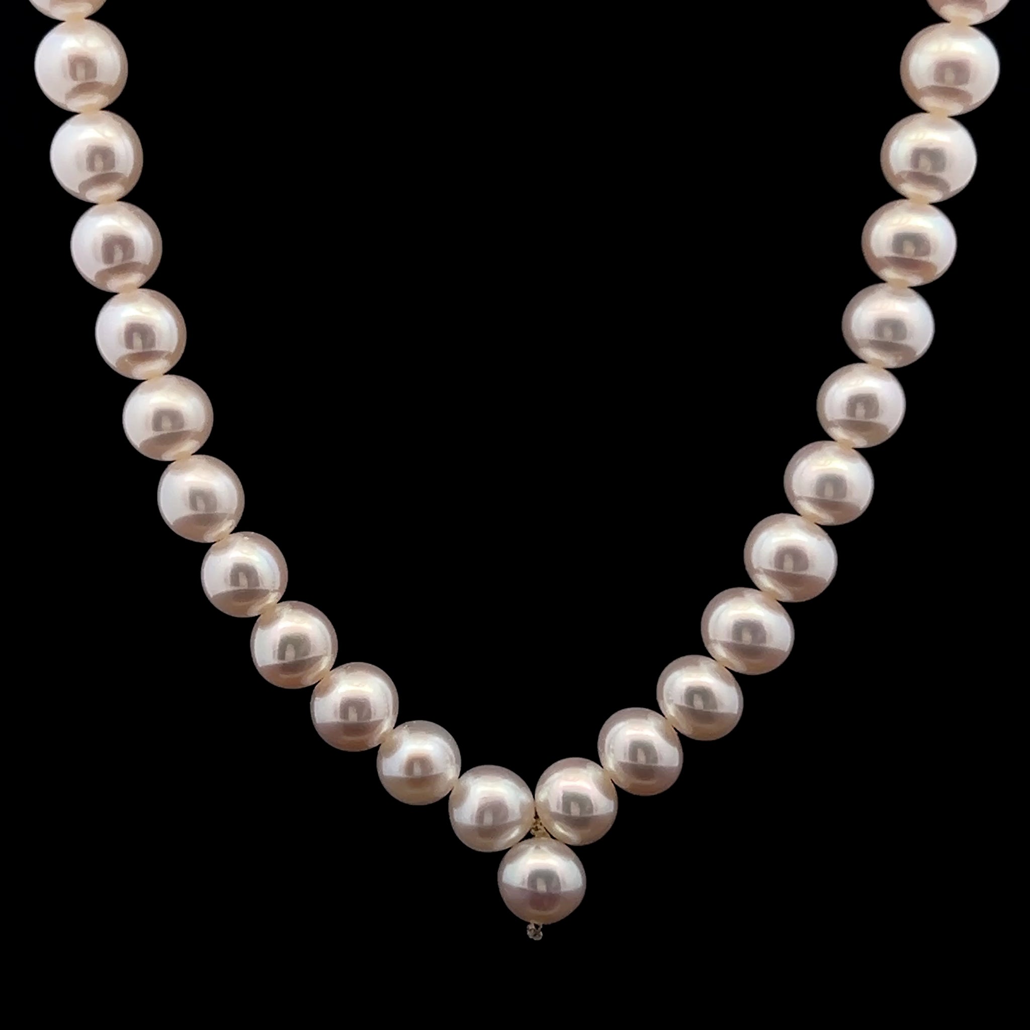 Natural Freshwater Pearl 7mm White Round Necklace 32inch Elegant Look Jewelry for Balance and Soft Radiance