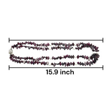 Artisan Garnet Fish-Cut with Round Agate Highlights Handmade Natural Gemstone 15.9’’ Necklace Jewelry - Necklace