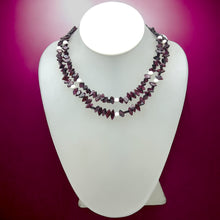Artisan Garnet Fish-Cut with Round Agate Highlights Handmade Natural Gemstone 15.9’’ Necklace Jewelry - Necklace
