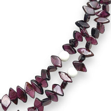Artisan Garnet Fish-Cut with Round Agate Highlights Handmade Natural Gemstone 15.9’’ Necklace Jewelry - Necklace
